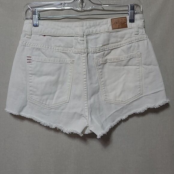 Urban Outfitters BDG High Rise Dree Cheeky Size 28W White Studded Denim Shorts - Picture 5 of 12